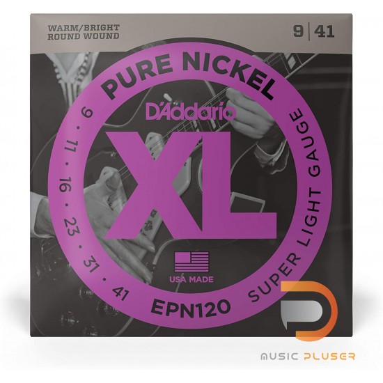 D’Addario EPN120 Pure Nickel Super Light 009-041 D’Addario EPN120 Pure Nickel Super Light 009-041