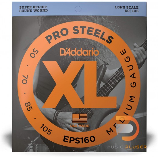 D’Addario EPS160 ProSteels 4 String Bass 050 070 085 105 D’Addario EPS160 ProSteels 4 String Bass 050 070 085 105