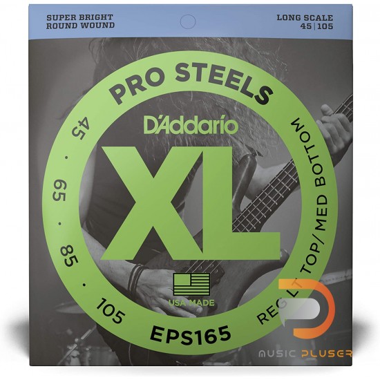 D’Addario EPS165 ProSteels 4 String Bass 045 065 085 105 D’Addario EPS165 ProSteels 4 String Bass 045 065 085 105