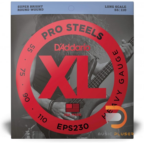 D’Addario EPS230 ProSteels 4 String Bass 055 070 090 110