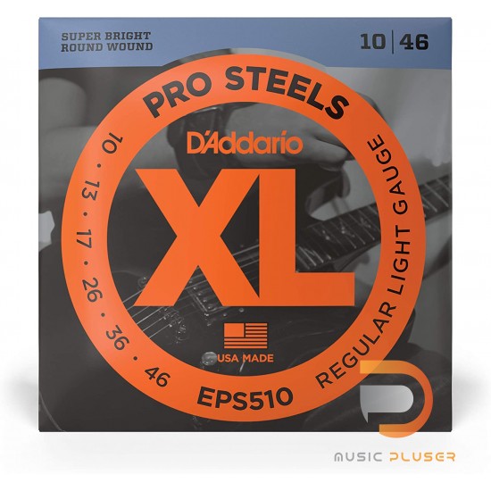 D’Addario EPS510 ProSteels Regular Light 010-046 D’Addario EPS510 ProSteels Regular Light 010-046