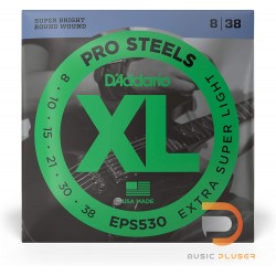 D’Addario EPS530 ProSteels Extra Super Light 008-038
