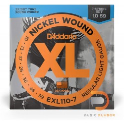 D’Addario EXL110-7 Nickel Wound Regular Light 7 String 010-059