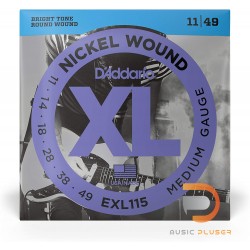 D’Addario EXL115 Nickel Wound Medium Blues Jazz Rock 011-049