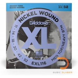 D’Addario EXL116 Nickel Wound Medium Top/Heavy Buttom 011-052