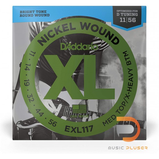 D’Addario EXL117 Nickel Wound Medium Top/Extra Heavy Buttom 011-056 D’Addario EXL117 Nickel Wound Medium Top/Extra Heavy Buttom 011-056
