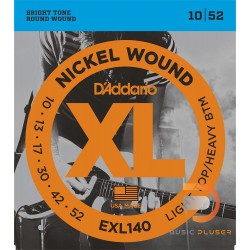 D’Addario EXL140 Nickel Wound Light Top/Heavy Buttom 010-052