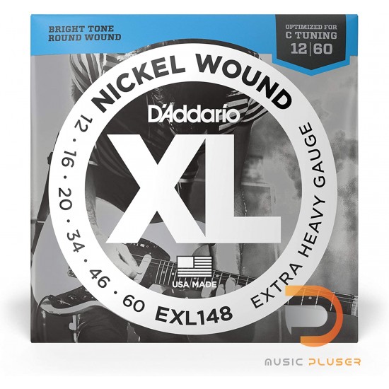 D’Addario EXL148 Nickel Wound Extra Heavy 012-060 D’Addario EXL148 Nickel Wound Extra Heavy 012-060