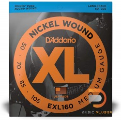 D’Addario EXL160 Nickel Wound 4 String Bass 050 070 085 105