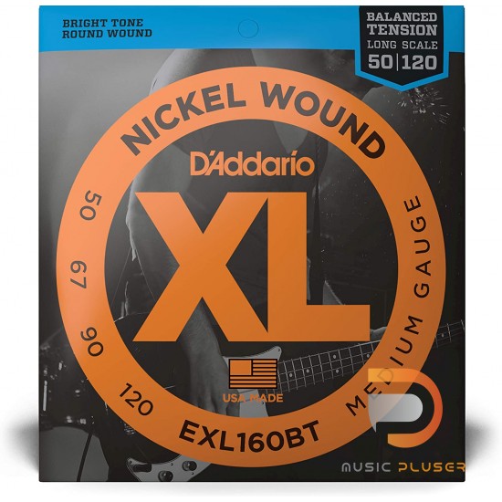 D’Addario EXL160BT Balanced Tension 4 String Bass 050 067 090 120 D’Addario EXL160BT Balanced Tension 4 String Bass 050 067 090 120