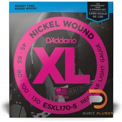 D’Addario EXL170-5 Nickel Wound 5 String Bass 045 065 080 100 130