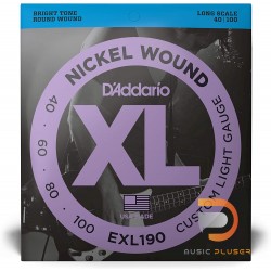 D’Addario EXL190 Nickel Wound 4 String Bass 040 060 080 100