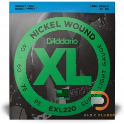 D’Addario EXL220 Nickel Wound 4 String Bass 040 060 075 095
