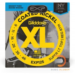 D’Addario EXP125 Coated Nickel Wound Super Light Top/Regular Buttom 009-046