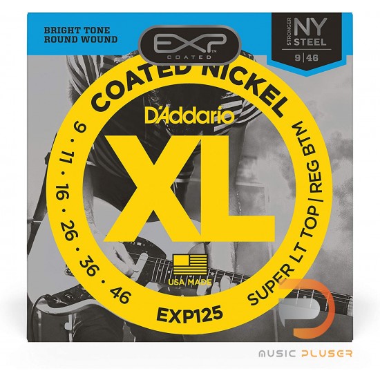 D’Addario EXP125 Coated Nickel Wound Super Light Top/Regular Buttom 009-046 D’Addario EXP125 Coated Nickel Wound Super Light Top/Regular Buttom 009-046