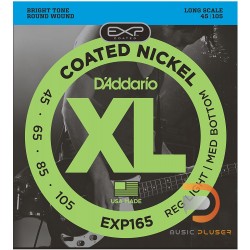 D’Addario EXP165 Coated Nickel Wound 4 String Bass 045 065 085 105