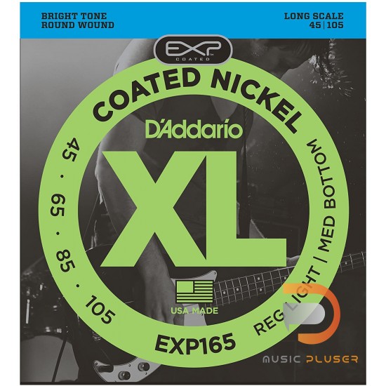 D’Addario EXP165 Coated Nickel Wound 4 String Bass 045 065 085 105 D’Addario EXP165 Coated Nickel Wound 4 String Bass 045 065 085 105