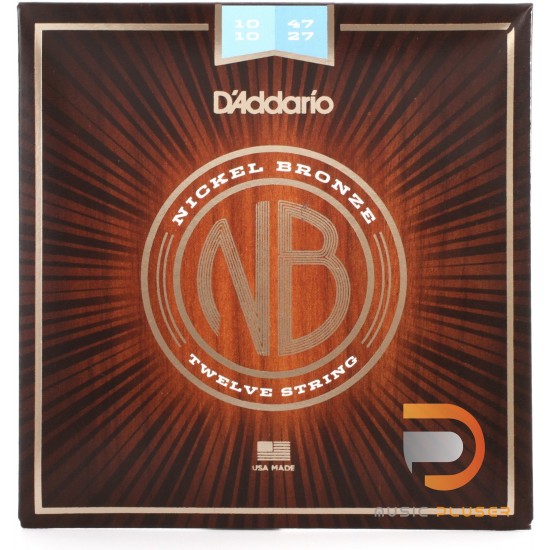 สายกีตาร์โปร่ง D’Addario NB1047 Nickel Bronze Extra Light 010-047 สายกีตาร์โปร่ง D’Addario NB1047 Nickel Bronze Extra Light 010-047