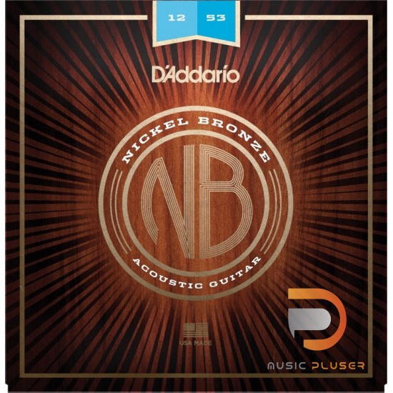 สายกีตาร์โปร่ง D’Addario NB1253 Nickel Bronze Light 012-053 สายกีตาร์โปร่ง D’Addario NB1253 Nickel Bronze Light 012-053