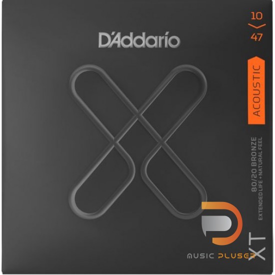 สายกีตาร์โปร่ง D’Addario XT 10-47 80/20 Bronze Extra Light