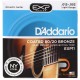 สายกีตาร์โปร่ง D’Addario EXP11 Coated 80/20 Bronze Light 012-053