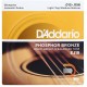 สายกีตาร์โปร่ง D’Addario EJ19 Phosphor Bronze Bluegrass : Light Top 012-056