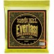 สายกีตาร์โปร่ง Ernie Ball Everlast Coated 80/20 Bronze Light 011-052