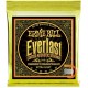 สายกีตาร์โปร่ง Ernie Ball Everlast Coated 80/20 Bronze Extra Light 010-050