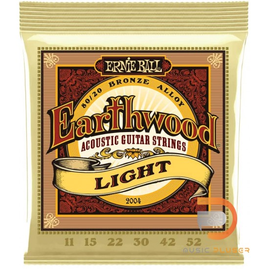 สายกีตาร์โปร่ง Ernie Ball Earthwood 80/20 Bronze Light 011-052