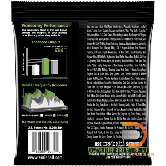 ERNIE BALL BASS 5 SLINKY COBALT ELECTRIC BASS STRINGS 45-130 ERNIE BALL BASS 5 SLINKY COBALT ELECTRIC BASS STRINGS 45-130