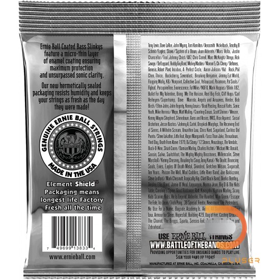 ERNIE BALL HYBRID SLINKY COATED ELECTRIC BASS STRINGS 45-105 ERNIE BALL HYBRID SLINKY COATED ELECTRIC BASS STRINGS 45-105