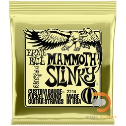 ERNIE BALL MAMMOTH SLINKY NICKLE WOUND ELECTRIC GUITAR STRINGS - 12-62 GAUGE