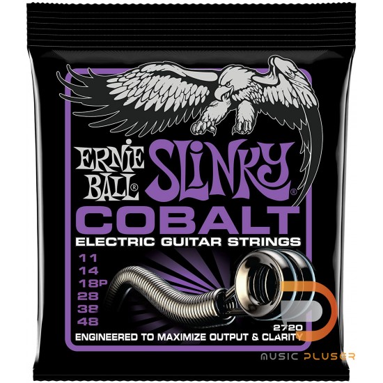 ERNIE BALL POWER SLINKY COBALT ELECTRIC GUITAR STRINGS 11-48