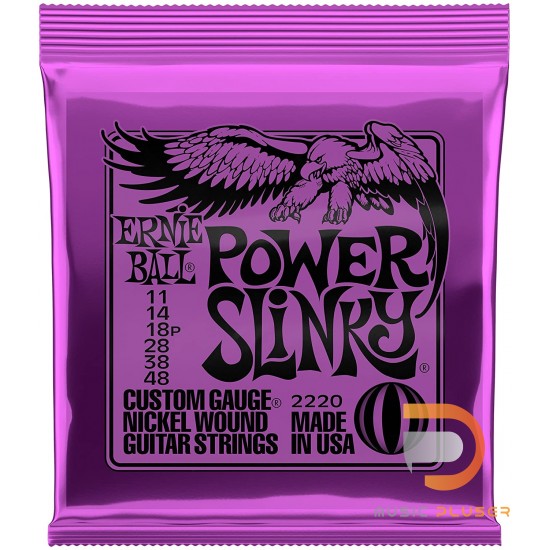 ERNIE BALL POWER SLINKY NICKEL WOUND ELECTRIC GUITAR STRINGS 11-48 ERNIE BALL POWER SLINKY NICKEL WOUND ELECTRIC GUITAR STRINGS 11-48