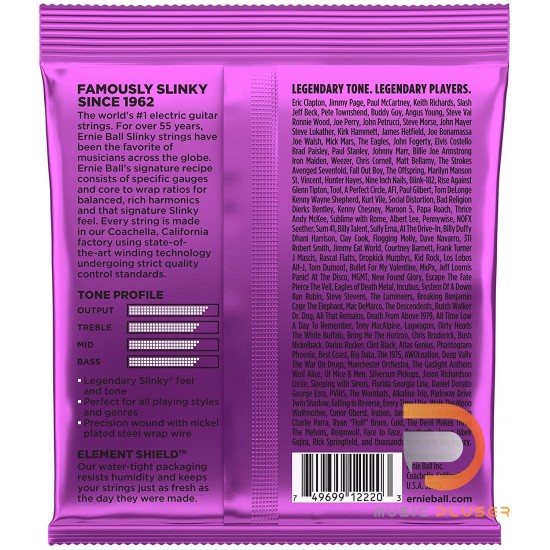 ERNIE BALL POWER SLINKY NICKEL WOUND ELECTRIC GUITAR STRINGS 11-48 ERNIE BALL POWER SLINKY NICKEL WOUND ELECTRIC GUITAR STRINGS 11-48