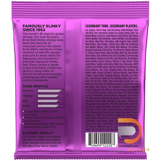 ERNIE BALL POWER SLINKY NICKEL WOUND ELECTRIC GUITAR STRINGS 11-48