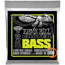 ERNIE BALL REGULAR SLINKY COATED ELECTRIC BASS STRINGS 50-105