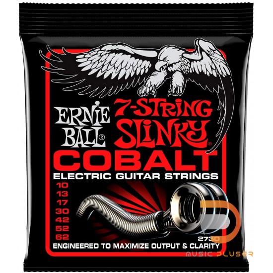 ERNIE BALL REGULAR SLINKY COBALT 7-STRING ELECTRIC GUITAR STRINGS - 10-62 GAUGE ERNIE BALL REGULAR SLINKY COBALT 7-STRING ELECTRIC GUITAR STRINGS - 10-62 GAUGE