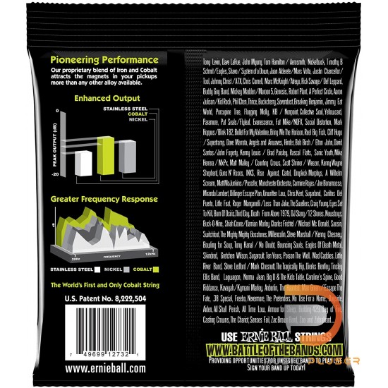 ERNIE BALL REGULAR SLINKY COBALT ELECTRIC BASS STRINGS 50-105 ERNIE BALL REGULAR SLINKY COBALT ELECTRIC BASS STRINGS 50-105