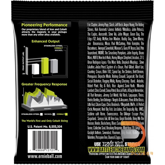 ERNIE BALL REGULAR SLINKY COBALT ELECTRIC GUITAR STRINGS 10-46 ERNIE BALL REGULAR SLINKY COBALT ELECTRIC GUITAR STRINGS 10-46