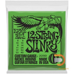 ERNIE BALL SLINKY 12-STRING NICKEL WOUND ELECTRIC GUITAR STRINGS 8-40