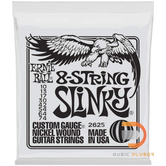 ERNIE BALL SLINKY 8-STRING NICKEL WOUND ELECTRIC GUITAR STRINGS 10/74