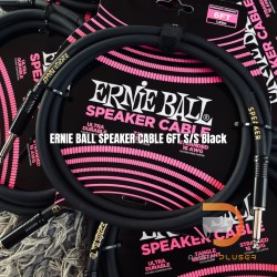 ERNIE BALL SPEAKER CABLE 6FT S/S Black