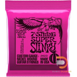 ERNIE BALL SUPER SLINKY 7-STRING NICKEL WOUND ELECTRIC GUITAR STRINGS 9-52