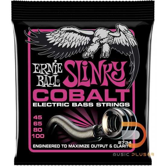 ERNIE BALL SUPER SLINKY COBALT ELECTRIC BASS STRINGS 45-100