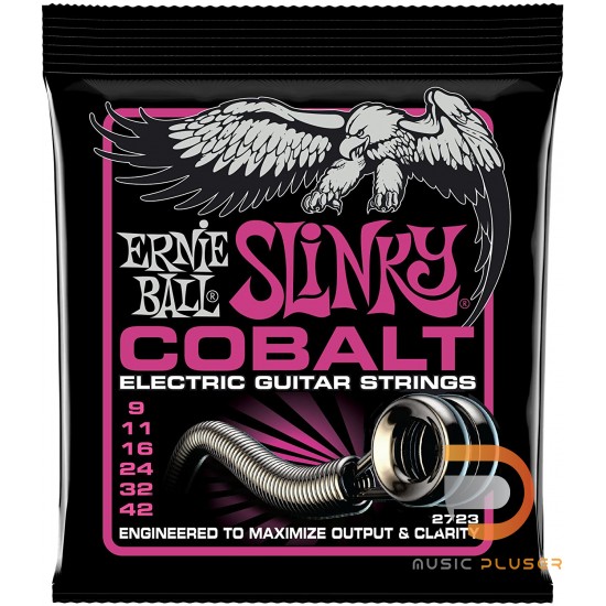 ERNIE BALL SUPER SLINKY COBALT ELECTRIC GUITAR STRINGS 9-42