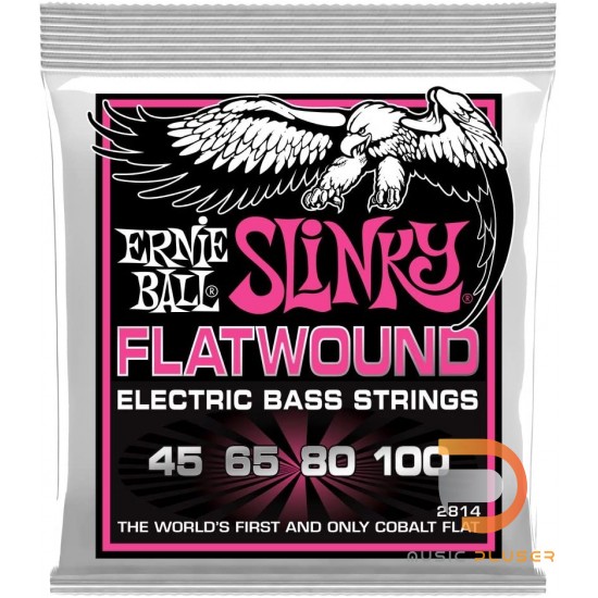 ERNIE BALL SUPER SLINKY FLATWOUND ELECTRIC BASS STRINGS 45-100 ERNIE BALL SUPER SLINKY FLATWOUND ELECTRIC BASS STRINGS 45-100
