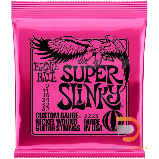 ERNIE BALL SUPER SLINKY NICKEL WOUND ELECTRIC GUITAR STRINGS 9-42