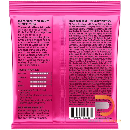 ERNIE BALL SUPER SLINKY NICKEL WOUND ELECTRIC GUITAR STRINGS 9-42