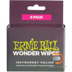 ERNIE BALL WONDER WIPES FRETBOARD CONDITIONER 6 PACK